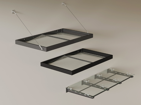 Modern Canopy Glass Canopy