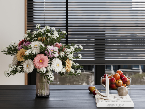 Desktop Ornaments Vase Water Cup Book