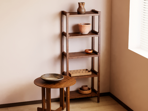 Wabi-sabi Style Storage Rack