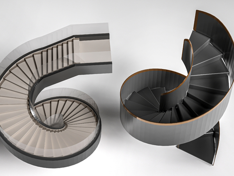 modern revolving staircase handrail staircase