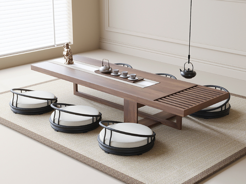 Modern Tatami Tea Table and Chair