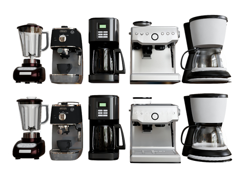 Kitchen and bathroom appliances Coffee machine Blender Juicer Coffee pot