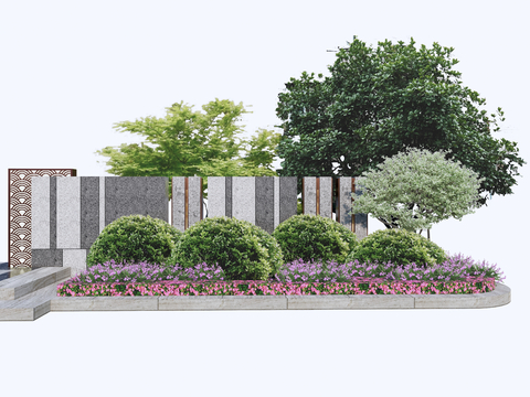 Modern Garden Landscape wall Stone landscape wall Hollow landscape wall