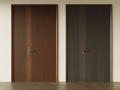 Mid-century Style double door door