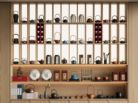 Tea cabinet display cabinet