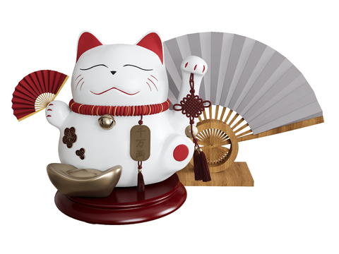 Luckies Cat Doll Fan Bell