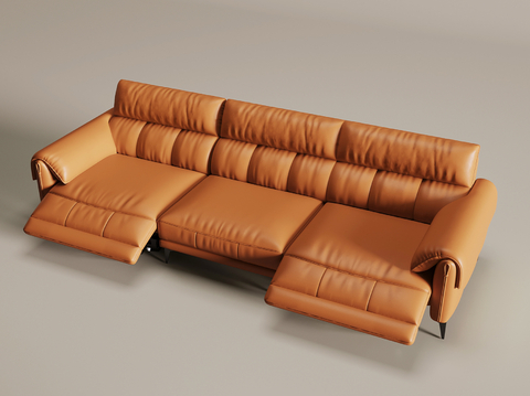 Leather Sofa Multiplayer Sofa