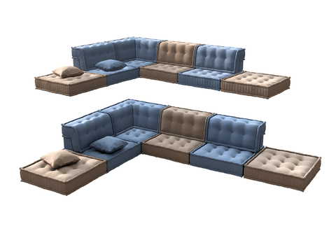 Corner sofa Multiplayer sofa