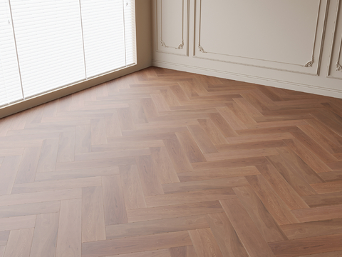 Modern herringbone wood flooring