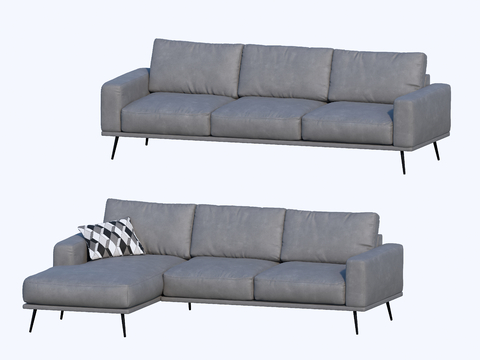 Modern Affordable Luxury Style Double Sofa Corner Sofa