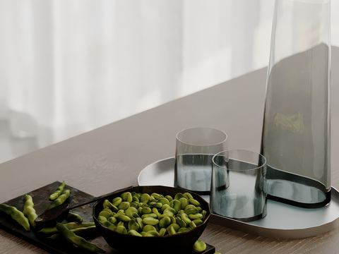 Green Bean Vegetable Glass Bottle