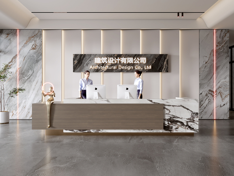 Modern Company Front Desk