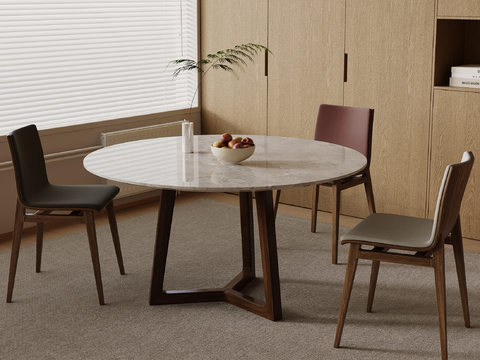 Modern Dining Table and Chair Round Table and Chair