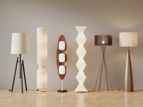 Middle style floor lamp