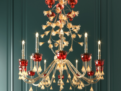 European-style crystal chandelier