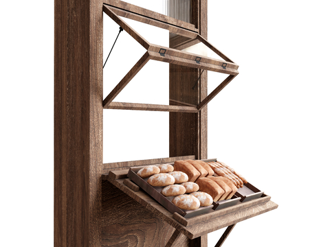 Log Style folding window food bread