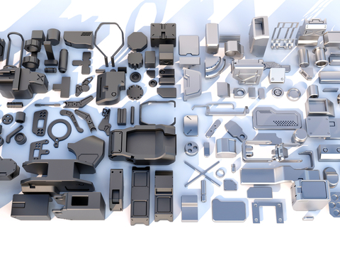 Hard surface mechanical parts