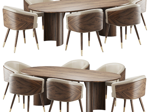 Log-style dining tables and chairs