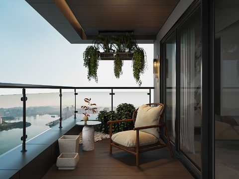 Modern leisure balcony