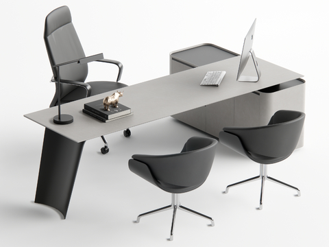 Modern office desk and chair boss table