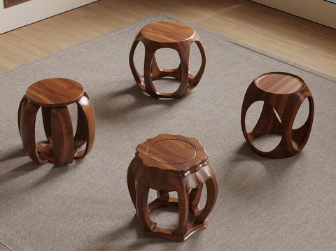 New Chinese Bench Round Stool