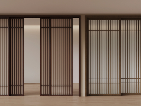 Neo-Chinese Style sliding door grille sliding door