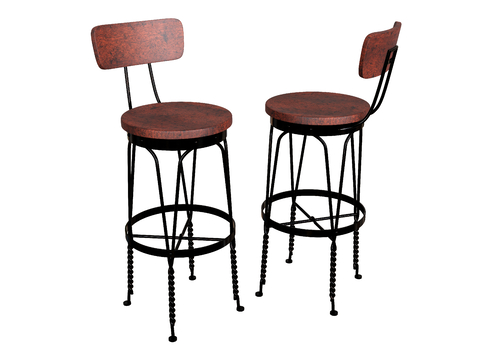 Industrial Style Bar Chair Bar Stool