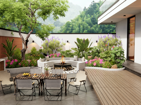 Villa Courtyard Garden