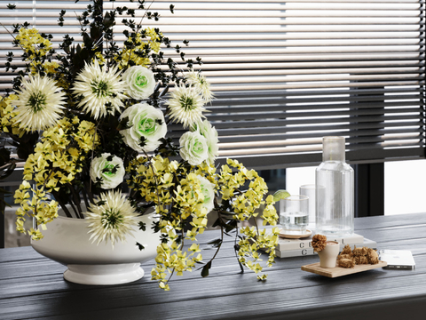 Desktop Ornaments Flowers Flowers Water Bottle