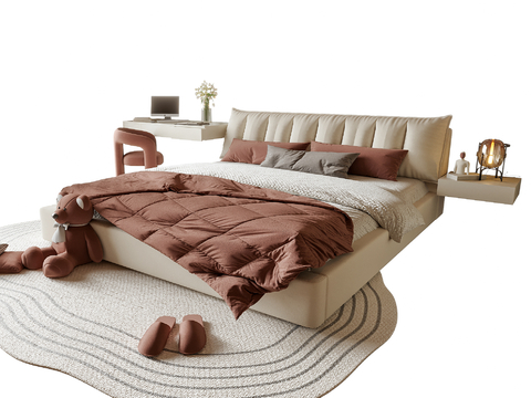 Cream Style double bed