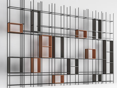 Iron Partition Storage Rack Display Rack