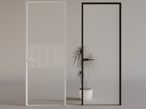 French Single Door Glass Door