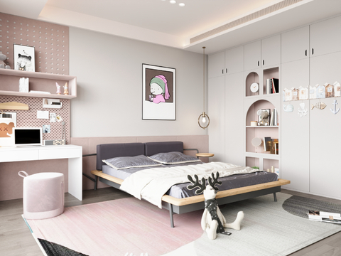 Modern kids Bedroom Girls Room