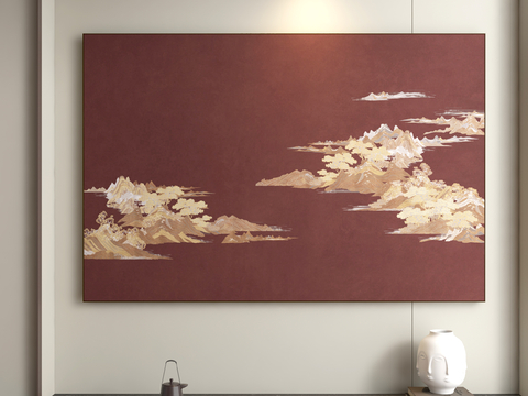 New Chinese Texture Painting Decorative Painting Hanging Painting