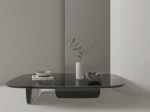 Minimalist coffee table glass coffee table