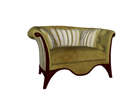 European-style sofa single sofa