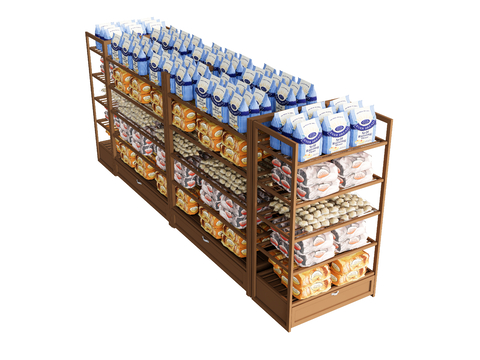 Supermarket Shelf Storage Rack