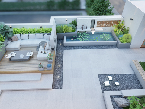 Modern Balcony Terrace Roof Garden