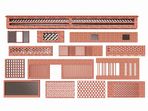 red brick building components