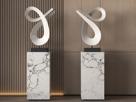 Abstract sculpture art ornaments