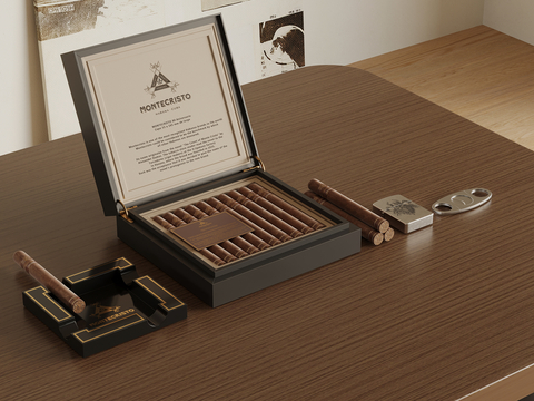 cigar box cigar cigarette ashtray