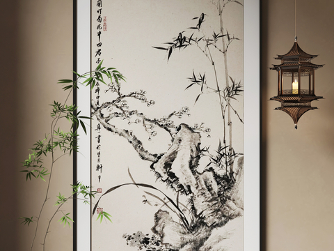 Neo-Chinese Style Decorative Painting Art Painting Hanging Painting