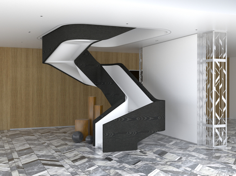 modern revolving staircase indoor staircase