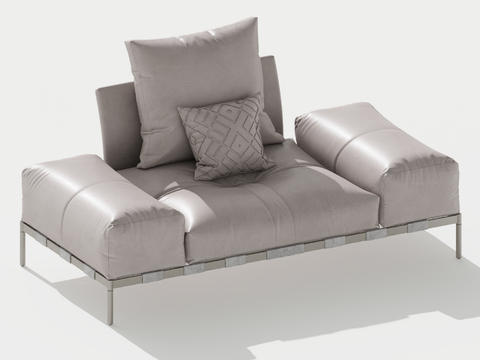 single sofa leather sofa