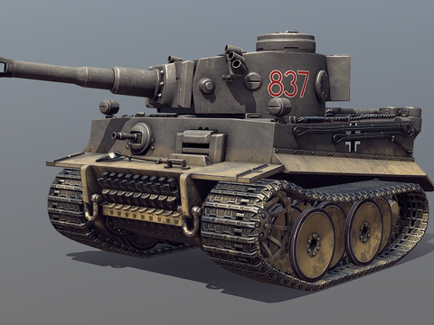 Cartoon German Tiger Tank