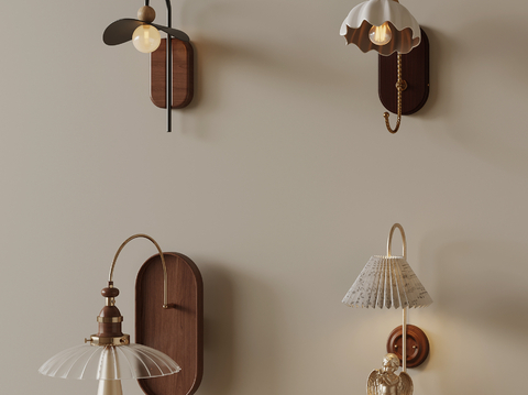 Middle style wall lamp