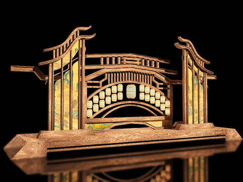 Neo-Chinese Style Mei Chen Stage