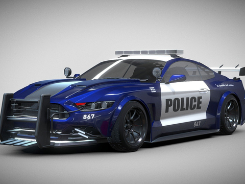 Ford Mustang Police Car