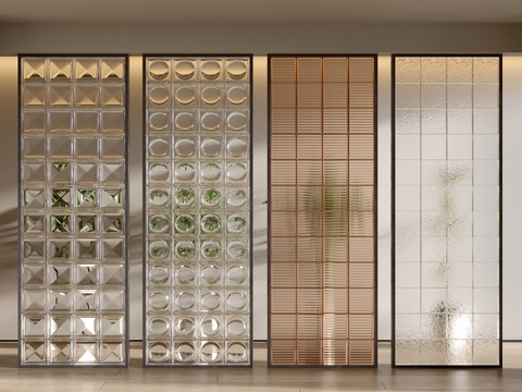 Entrance glass partition