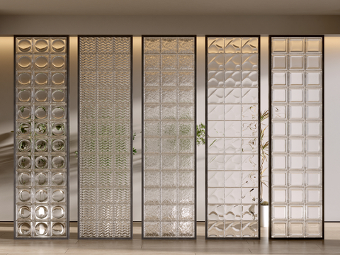 Entrance glass partition